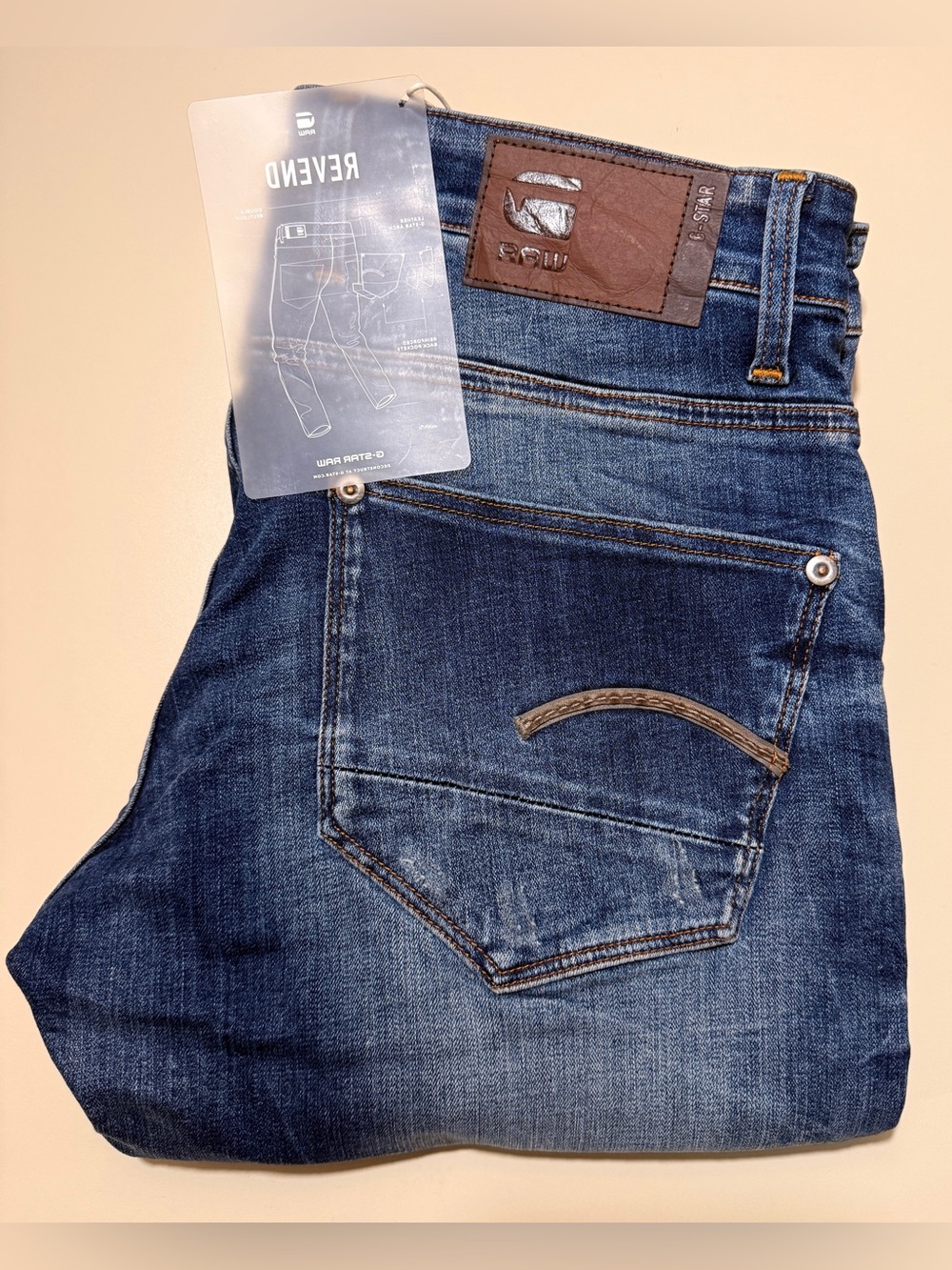 G-Star Men’s Blue Denim Jeans - Revend Pocket Detail(brand new)